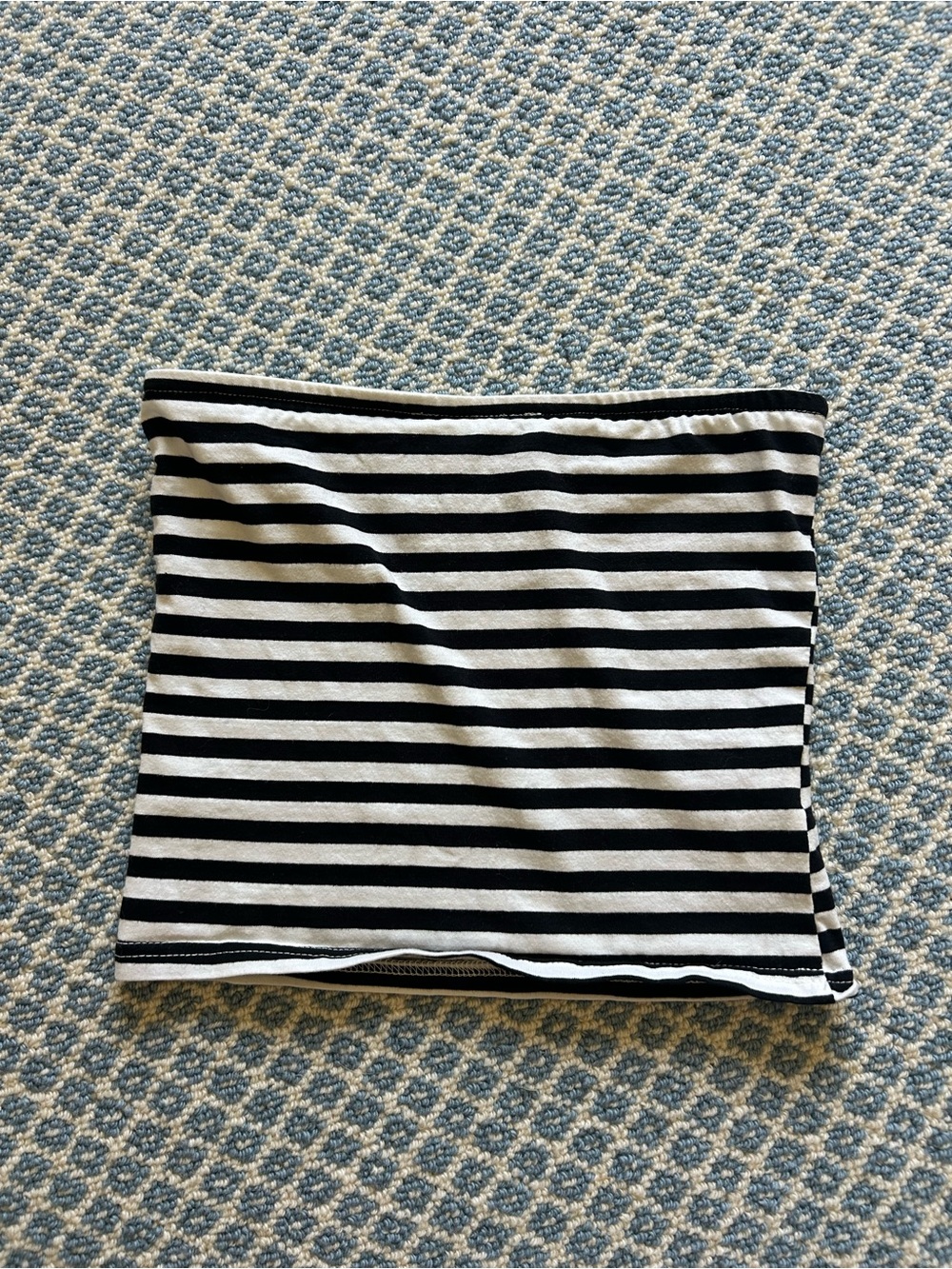 Edikted Black and White Striped Mini Skirt